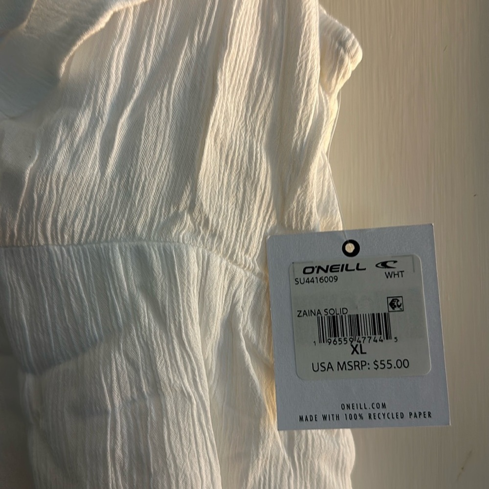 O’Neill NWT white short dress
